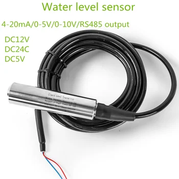 4-20MA Çıkış Entegre Seviye Verici Sıvı Yağ Su Seviyesi Sensörü Probu Tespit Kontrolörü Şamandıra Anahtarı 1-10m Kuyu Pompası için