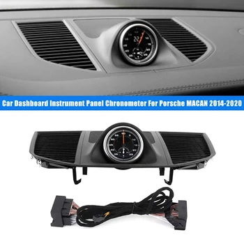 Araba Dashboard Aksesuarları Gösterge Paneli Üst Kapak Kronometre Gösterge Paneli Kapağı Porsche MACAN 2014-2020 İçin