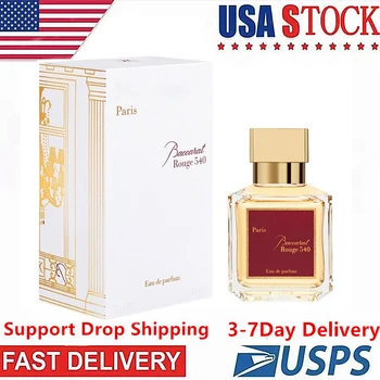 3-7 Gün İçinde ABD'ye ücretsiz Gönderim Baccarat Rouge 540 Parfüm Mujer Orijinalleri kadın Deodorantı Kadınlar için Taze Kokular