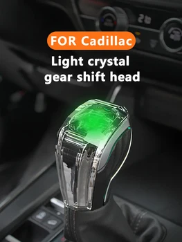 Cadillac ATS SRX için CT4 XTS kristal vites kolu ile led ışık yayan vites kolu modifikasyonu manuel vites topuzu