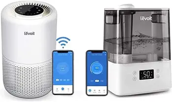 yatak Odası için Büyük Oda Ev, Gri ve Hava Temizleyicileri Ev, Akıllı WiFi Alexa Kontrolü, H13 Gerçek HEPA Filtre, 24db Sessiz Temiz