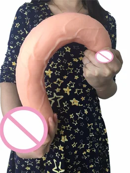  15.5 İnç Süper Uzun Büyük Dick Büyük Penis Gerçekçi Strapon Dido Kadınlar İçin Seks Oyuncakları Vajina Teşvik Anal Dolması Masturbator