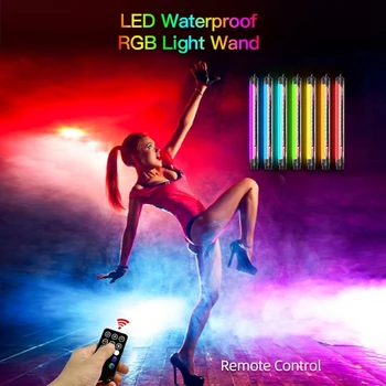 LUXCeO P7RGB renkli fotoğraf LED çubuk Video ışığı APP kontrolü ayarlanabilir renk sıcaklığı su geçirmez el LED dolgu ışığı