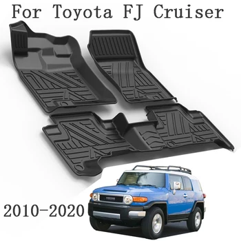 Toyota FJ Cruiser İçin LHD Araba Paspaslar 2010 - 2015 2018 2020 TPE Soldan Direksiyonlu Otomatik Araba Paspasları Halı Aksesuarları
