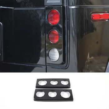 2003-2009 Hummer H2 (SUV Versiyonu) ABS Araba Tampon Yuvarlak Delik Kuyruk aydınlatma koruması Sticker Araba Dış Koruma Aksesuarları