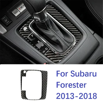 Karbon Fiber Araba Vites Paneli Kapak Sticker İç Trim Subaru Forester 2013 için 2014 2015 2016 2017 2018