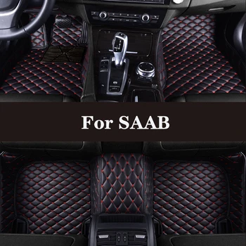 Tam Surround İçin Özel Araba Kat Mat SAAB 95 9-3 (Turbo X) 95-Vektör 9-7X 9-5 (Vagon) 9-3 (Cabrio) Araba Aksesuarları