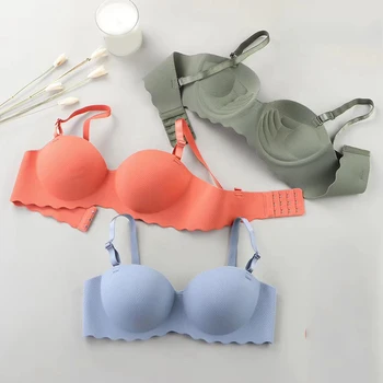 Seksi Sütyen Korse Kablosuz Tek Parça nefes alan iç çamaşırı Toplamak Push Up Sütyen Kadın İç Çamaşırı Dikişsiz Bralette Soutien Gorge