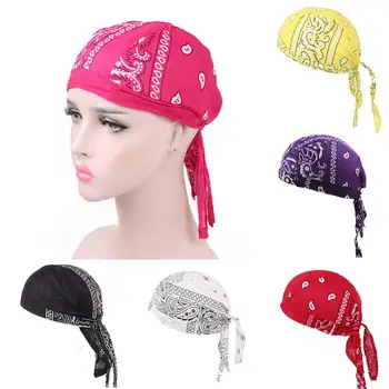 Pamuk Erkekler Kadınlar Korsanlar bisikletçi şapkası Bisiklet Bandı Şapka Bandana Headcloth Vintage saç aksesuarları