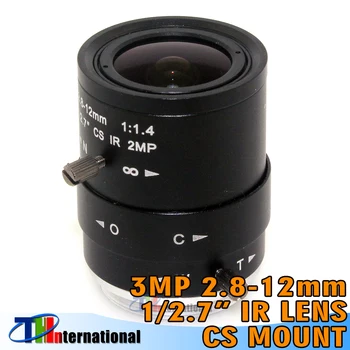 3.0 Megapiksel 2.8-12mm cs lens Değişken Odaklı Manuel Iris Lens IR 650 Filtre Fonksiyonu Güvenlik Kamera CS-Mount FA Lens