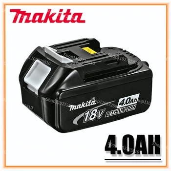 100 % Orijinal Makita 18V 4.0 Ah Şarj Edilebilir Güç Araçları Pil ile LED lityum-iyon yedek pil LXT BL1860B BL1860 BL1850