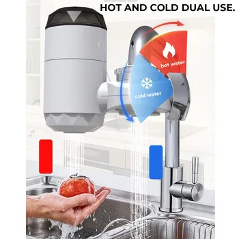 3000W LED ekran Elektrikli Mutfak su ısıtma musluk Anında Sıcak Su Musluk ısıtma haznesiz su ısıtıcı