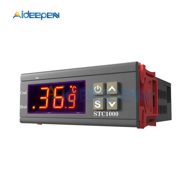 AC 110-220V DC 12V-72V STC-1000 SHT2000 STC-3000 LED Dijital termostat sıcaklık kumandası Termometre Sensörü Higrometre