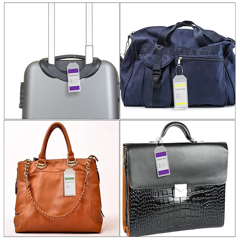 10 Adet / takım Erkekler Kadınlar Bagaj Etiketi Şeffaf PVC Bavul Adres Etiketi Bagaj Yatılı Etiketleri Adı KİMLİK adres tutucu Seyahat Aksesuarları