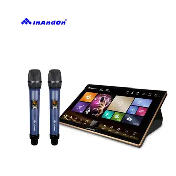InAndOn Son 18.5 5in1 4T Karaoke Makinesi Ev Partisi Yeni Tasarım Dokunmatik Ekran Android sistemi Karaoke Çalar Karaoke Sistemi