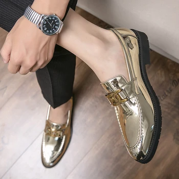 Yeni Trendler 2023 Tasarımcı Lüks Erkekler İçin Sonbahar Altın spor ayakkabı Moda Gelgit yürüyüş ayakkabısı Adam Yetişkin Kayma Sınıf Erkek Spor Ayakkabı