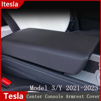 Kol dayama Kutusu Kapağı Tesla Modeli 3 Y 2021 2022 2023 Merkezi Konsol Kol Dayanağı TPE Kapak Araba Aksesuarları Oto İç Parçaları