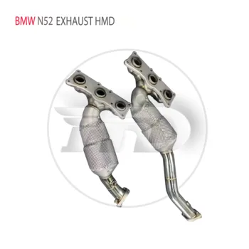 HMD Egzoz Sistemi Yüksek Akış Performansı İniş Borusu BMW 128i N52 Motor 3.0 L Araba Aksesuarları Katalitik
