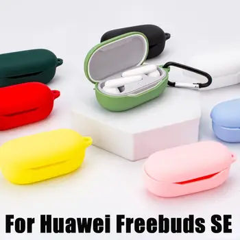 Silikon Kılıf için Huawei Freebuds SE Kulaklık Aksesuarları Yumuşak Cilt Koruyucu Kılıf Kapak anahtarlık ile