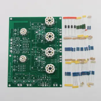 HıFı 6V6 vakumlu tüp Stereo Push-Pull Amplifikatör Kurulu Kiti PCB + Tüp Koltuk + Direnç)