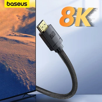Baseus 8K HDMI uyumlu Kablo 2.1 8K/60Hz 4K/120HZ 48Gbps HD Dijital Kablo PS5 PS4 Dizüstü TV MONİTÖRÜ Projektörler-8M