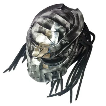 Alien vs Predator tasarım lazer kızılötesi motosiklet sürme kask gündüz ve gece kullanımı için