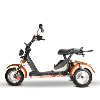ab depo citycoco 4000w güç motoru 3 tekerlekli elektrikli scooter motosiklet elektrik sistemi 60v 40ah elektrikli üç tekerlekli bisiklet