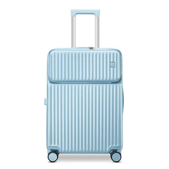 Bagaj trend 20 inç evrensel tekerlek tekerlekli çanta yan açılış seyahat çantası 24 inç şifre büyük kapasiteli bagaj
