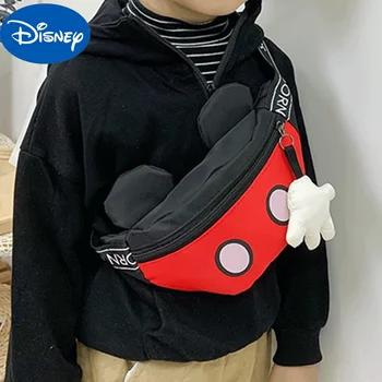 Disney 2023 Yeni Kız Çanta Moda Mickey Çocuk askılı çanta Kız Göğüs Çantası Prenses omuzdan askili çanta