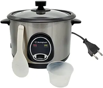 Volt Pirinç Ocak 10 Bardak, Yapışmaz Pişirme, Ölçüm Kabı, Sıcak Tutma Fonksiyonu-Paslanmaz Çelik-700W (ABD'de kullanım için değil)