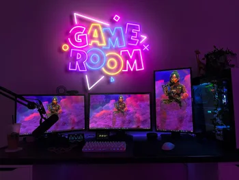 Oyun Odası Neon Burcu Özel Neon Burcu Oyun Odası Dekorasyonu için LED Tabelalar