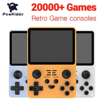 Powkıddy Rgb20S Retro Oyun Konsolu Açık Kaynak Sistemi 3.5 İnç IPS Ekran elde kullanılır oyun konsolu İle 20000 + Oyunlar