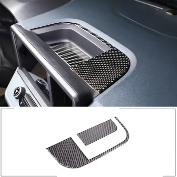 Ford Maverick 2022 için Yumuşak Karbon Fiber Araba Dashboard saklama kutusu Dekoratif Panel Sticker Araba İç Aksesuarları