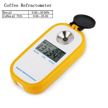 Elektronik Kahve Refraktometre 0-30 % Brix Şeker Metre TDS 0-25 Kahve Konsantrasyonu Metre Kahve Refraktometreler Tedbir Araçları