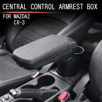 Araba Merkezi Kol Dayama Kutusu Punch - Ücretsiz Merkezi Konsol Kol Dayama Kutusu saklama kutusu Mazda CX-3 2015-2018 Mazda 2 2020-2021