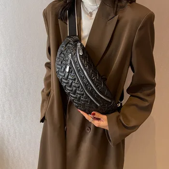Lüks tasarımcı göğüs çantası kadınlar için yastıklı kemer paket çantası moda bel çantaları büyük kapasiteli crossbody çanta göğüs çanta kesesi