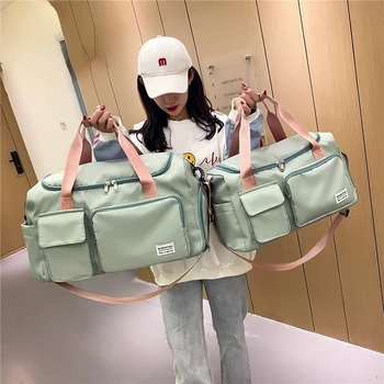 Yeni Seyahat Çantası El bagajı silindir çanta Su Geçirmez spor çantaları Spor Yoga spor çanta Büyük Kapasiteli Haftasonu Çanta Kadınlar İçin