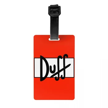 Duff Bira Bagaj Etiketi Bavul Bagaj Gizlilik Kapağı KİMLİK Etiketi