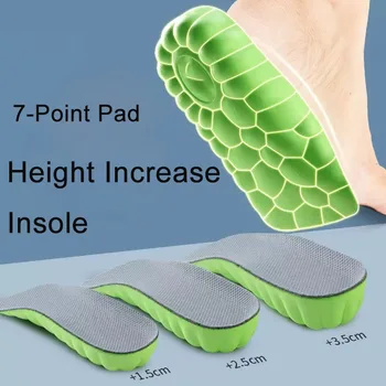 Görünmez Yükseklik Artış Tabanlık Erkekler Kadınlar için Ayakkabı Düz Ayak Kemer Desteği Ortopedik Tabanlık Bellek Köpük Topuk Kaldırma Ayakkabı Pedleri