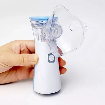 Ultrasonik Örgü Atomizer Inhaler Tıbbi Taşınabilir Nebulizatör Makinesi El Örgü Nebulizatör Astım İçin