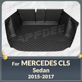 Otomatik Tam Kapsama Gövde Mat Mercedes Benz CLS Sınıfı Sedan 2015-2017 İçin 16 Araba bot kılıfı Pad İç Koruyucu Aksesuarları