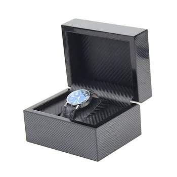 Ahşap Tek kol saati kutusu Depolama 1 Yuvaları İzle Kutuları Organizatör Erkekler için Mekanik Bilek saat teşhiri Koleksiyonu Aksesuarları Hediye