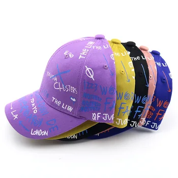 2023 Moda Graffiti Sanat Beyzbol Kapaklar Çocuklar için Snapback Hip Hop Şapka Kap Kova Şapka Spor Gorras Açık Güneş Koruma