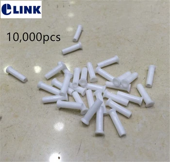 10K adet toz kapakları LC fiber çoğaltıcı beyaz renk plastik fibra optica adaptörü FTTH konektörü SM MM APC UPC fabrika kaynağı ELİN
