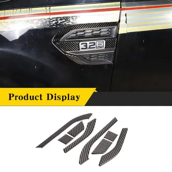 Ford Ranger Wildtrak 2015-2021 Yumuşak Karbon Fiber Araba Ön Dış Çamurluk Trim Koruma Sticker Araba Dış Aksesuarları
