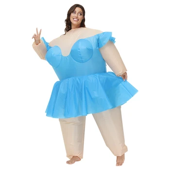 2023 Yeni Şişme Kostüm Bale Sumo Yetişkin Komik Havaya Uçurmak Takım Elbise Cadılar Bayramı Komik Giyinmek Kostüm