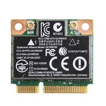 hp Atheros QCWB335 Kablosuz 802.11 A/B/G / N BT Yarım MINI PCI-E WIFI Kartı