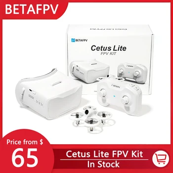 BETAFPV Cetus Lite FPV Kiti Kapalı Yarış RC Drone LiteRadio 1 Frsky VR02 Gözlük 300 MAH pil
