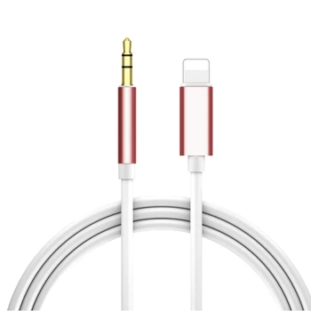 Iphone Aux Kablosu için Araba için Aux Kablosu Apple iPhone5 ve Üzeri Modeller ve İpad için 3.5 mm Aux Kablosuna-Gül Altın