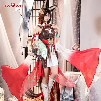 Ön satış UWOWO Ting Yun Cosplay Kostüm Honkai Yıldız Demiryolu Cosplay Tingyun Kostüm Xianzhou Luofu Foxian HSR Cadılar Bayramı Kostüm